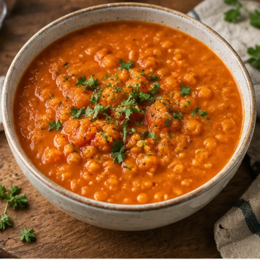 Photograph of Red Lentil Soup